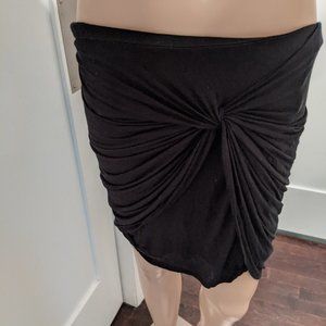 Helmut Lang Twist Slack Jersey Mini-Skirt